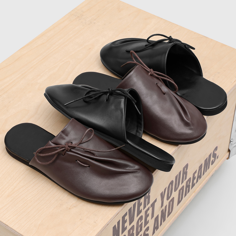 Flip Flop Leather Men - New Fashionable Comfortable Lazy Men Half
