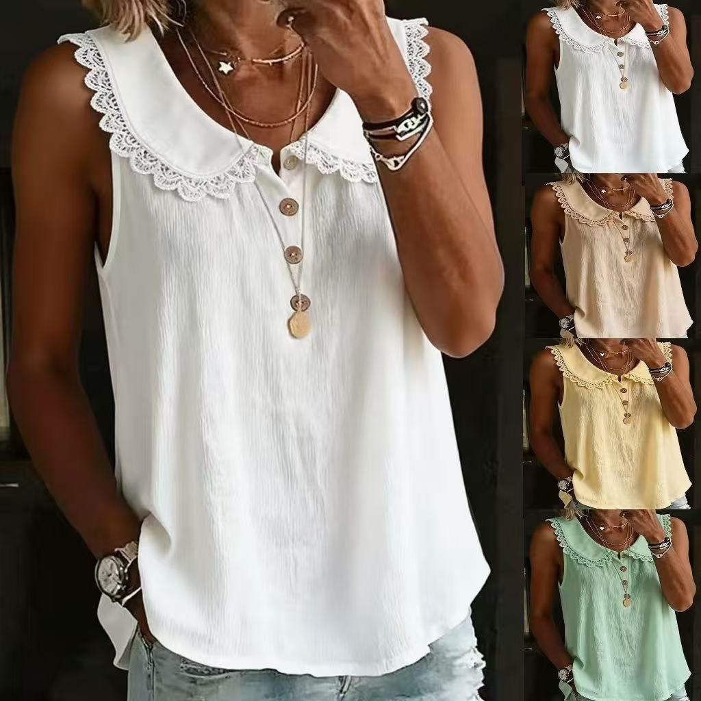 New 2026 Women's Summer Sleeve - Shirt Camp Collar recension och pris