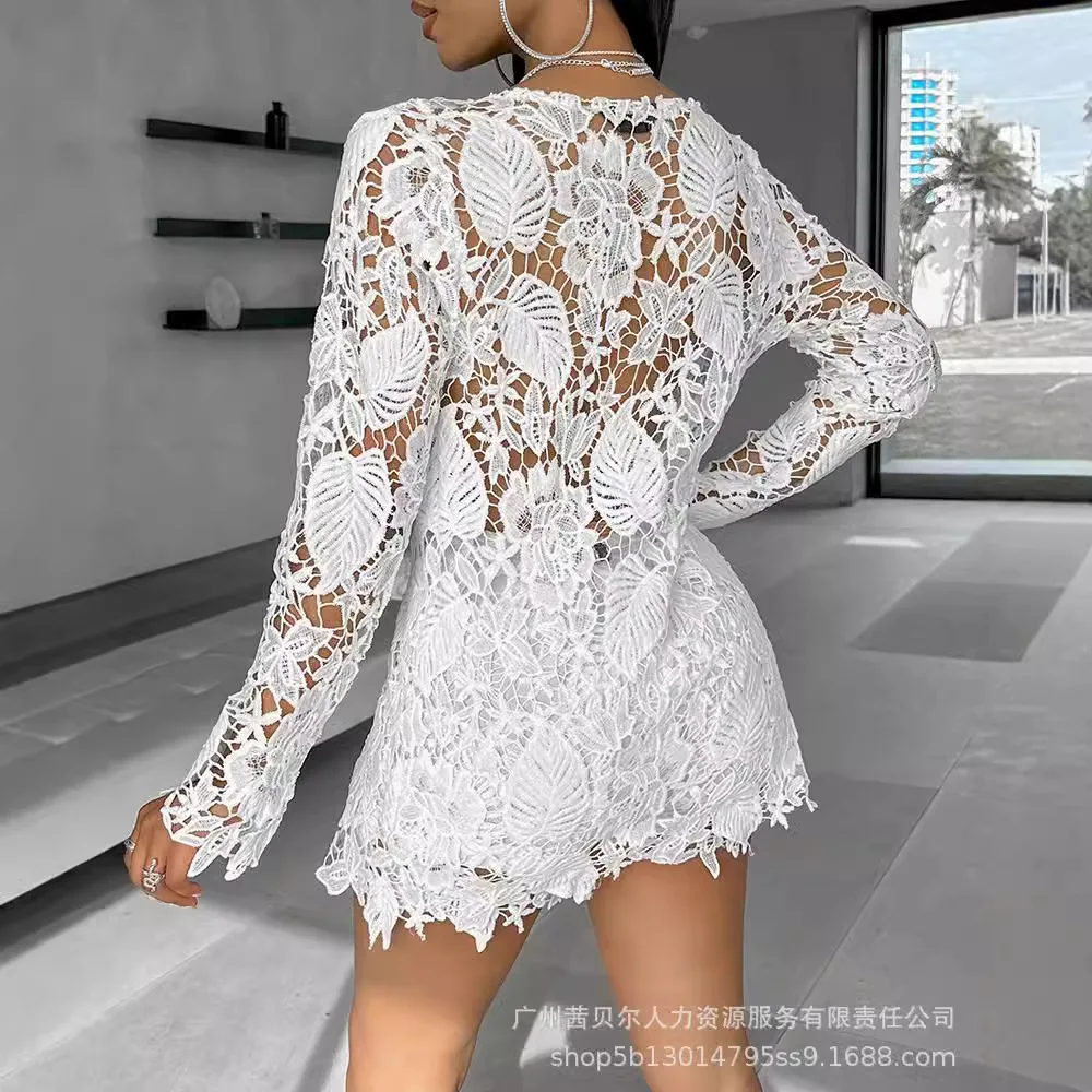 Women Sexy Short Sets Hollow O - Linen Shirt Breathable recension och pris