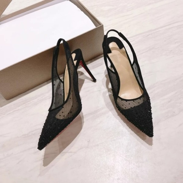 Mesh Rhinestone Rear Empty Sti - Casual Sandal Leather recension och pris