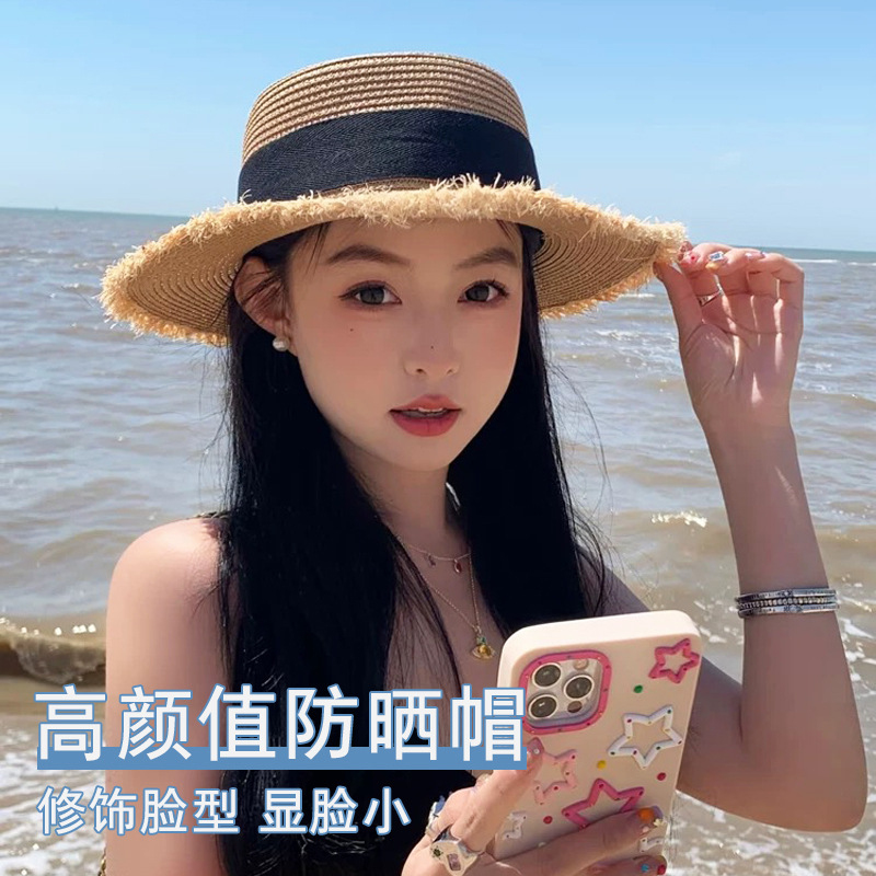 Women Straw Sun Hat Bowknot Su - Packable Hat Nylon recension och pris