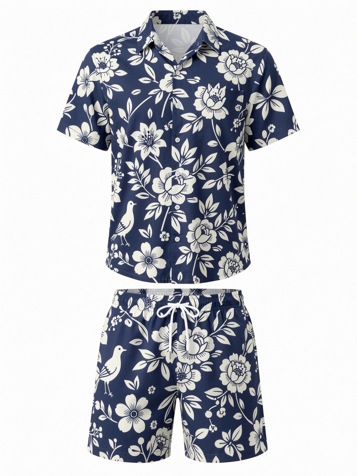 Mens Floral Short Sleeve Shirt - Resort Shirt Floral recension och pris