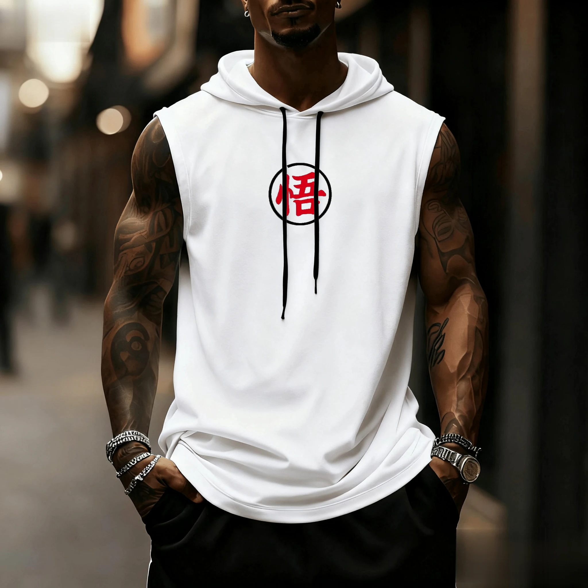 Dragon Ball Goku Anime Men Tan - Tank Top Muscle recension och pris