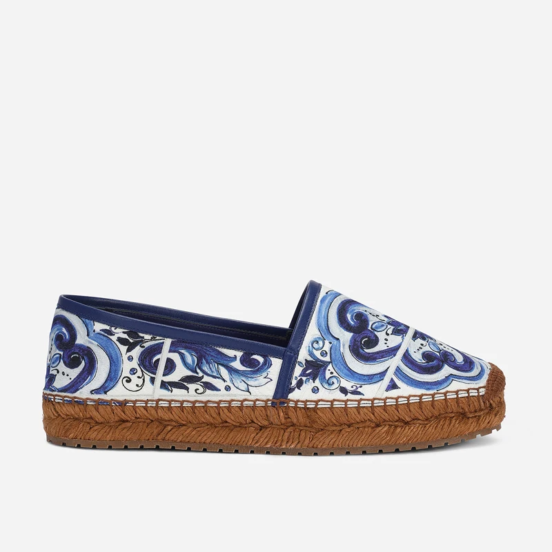Leopard Pattern Woven Sole Fla - Espadrille Slip On recension och pris