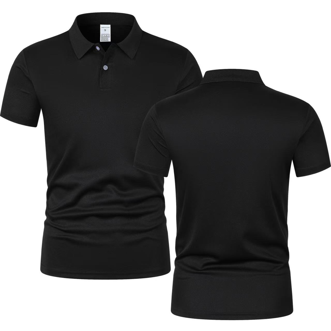 2025 New Summer Men's Short Sl - Polo Shirt Pique recension och pris
